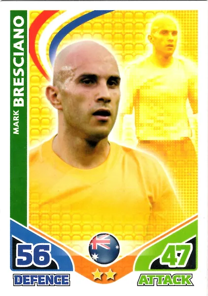 Mark Bresciano card #21 - Topps Match Attax England 2010