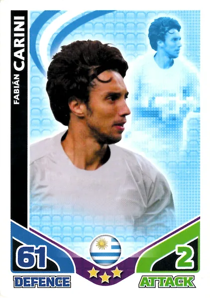 Fabian Carini card #239 - Topps Match Attax England 2010