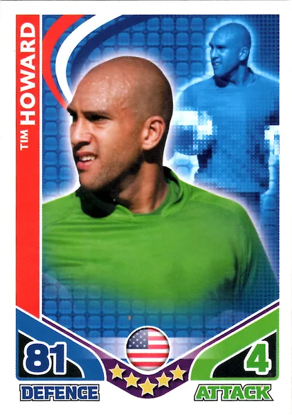 Tim Howard card #243 - Topps Match Attax England 2010