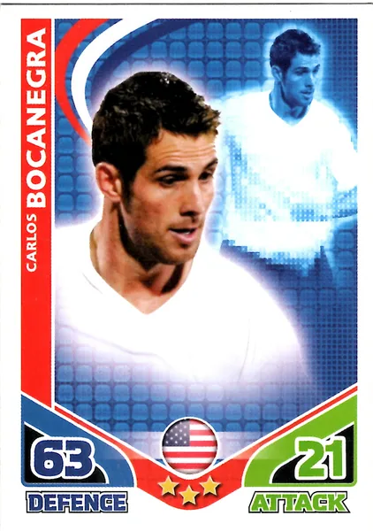 Carlos Bocanegra card #244 - Topps Match Attax England 2010