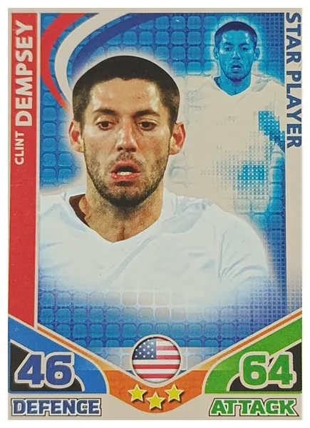 Clint Dempsey card #246 - Topps Match Attax England 2010