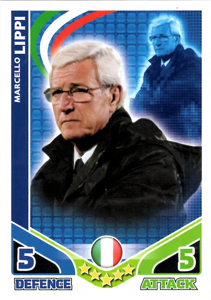Marcello Lippi card #291 - Topps Match Attax England 2010