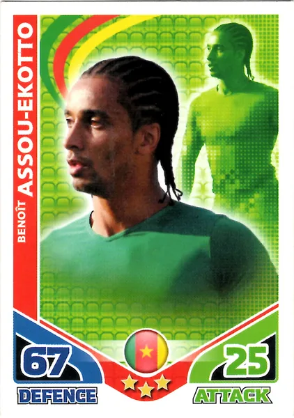 Benoit Assou-Ekotto card #35 - Topps Match Attax England 2010