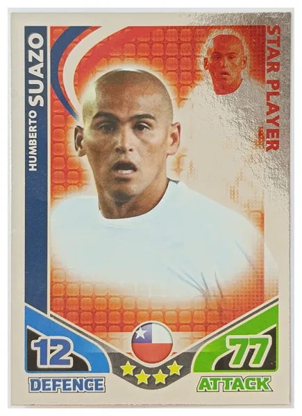 Humberto Suazo card #46 - Topps Match Attax England 2010