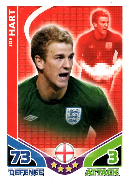 Joe Hart card #55 - Topps Match Attax England 2010