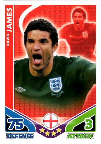 David James card #56 - Topps Match Attax England 2010