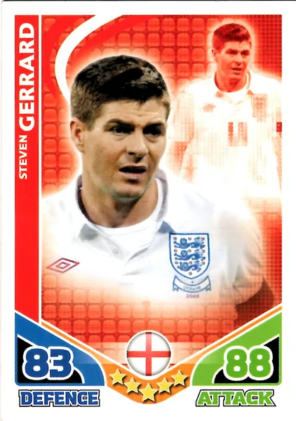 Glen Johnson card #59 - Topps Match Attax England 2010