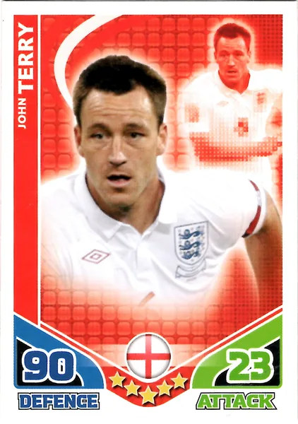 John Terry card #60 - Topps Match Attax England 2010