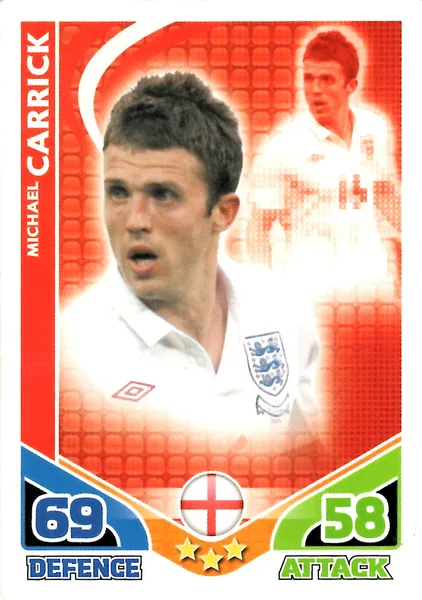Michael Carrick card #71 - Topps Match Attax England 2010