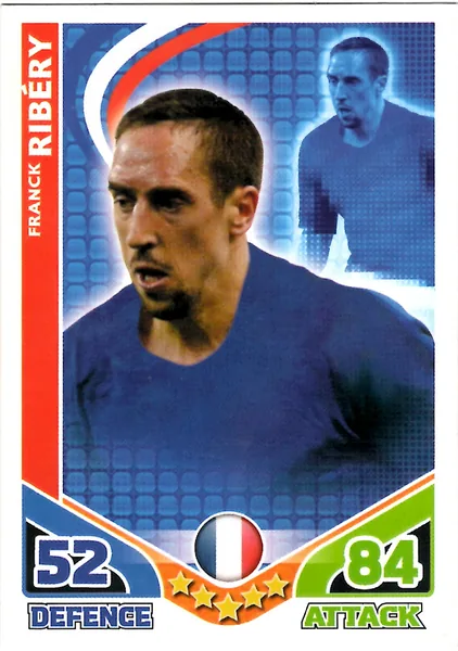 Franck Ribery card #85 - Topps Match Attax England 2010