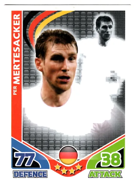 Per Mertesacker card #94 - Topps Match Attax England 2010