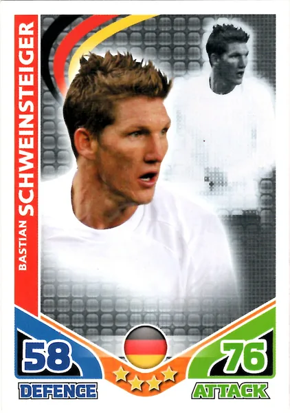 Bastian Schweinsteiger card #97 - Topps Match Attax England 2010