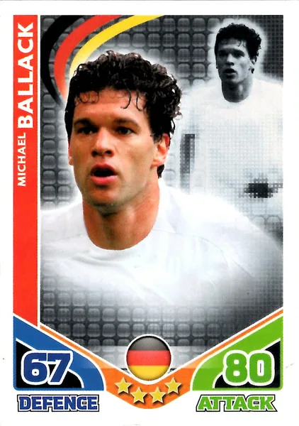 Michael Ballack card #99 - Topps Match Attax England 2010