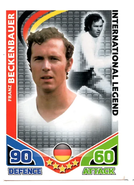 Franz Beckenbauer card #ILBECKENBAUER - Topps Match Attax England 2010