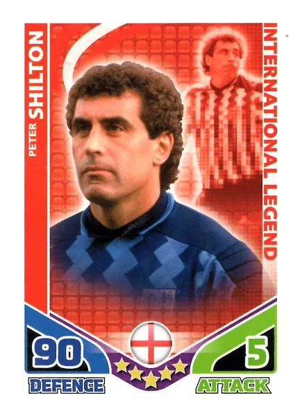 Peter Shilton card #ILSHILTON - Topps Match Attax England 2010