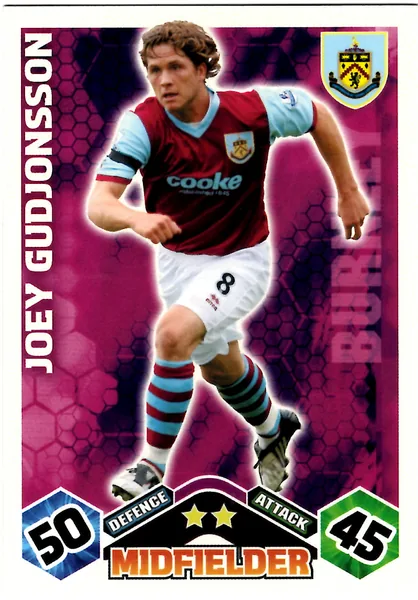 Joey Gudjonsson card #100 - Topps Match Attax English Premier League 2009/10