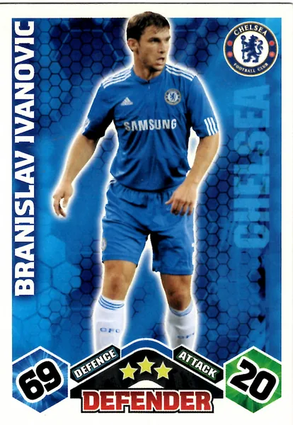 Branislav Ivanovic card #112 - Topps Match Attax English Premier League 2009/10