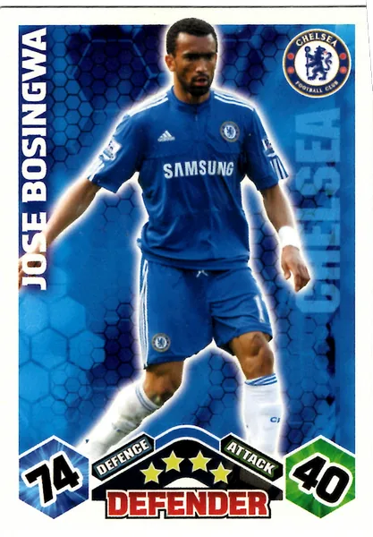 Jose Bosingwa card #114 - Topps Match Attax English Premier League 2009/10