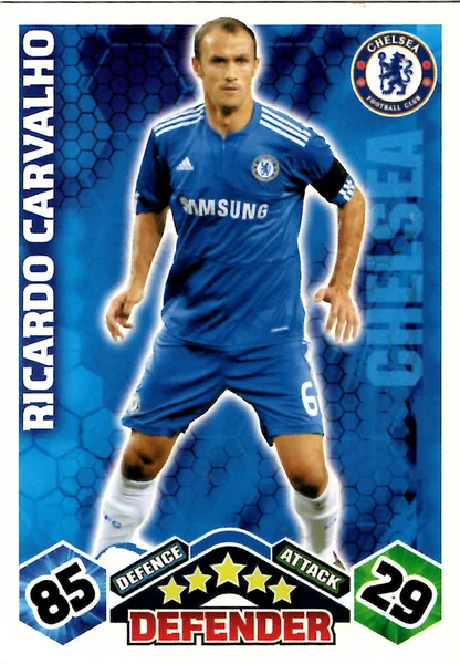 Ricardo Carvalho card #115 - Topps Match Attax English Premier League 2009/10