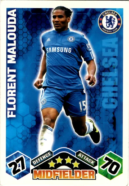 Florent Malouda card #117 - Topps Match Attax English Premier League 2009/10