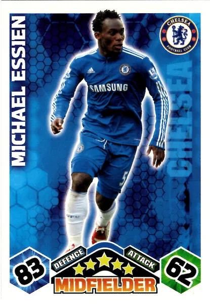 Michael Essien card #121 - Topps Match Attax English Premier League 2009/10