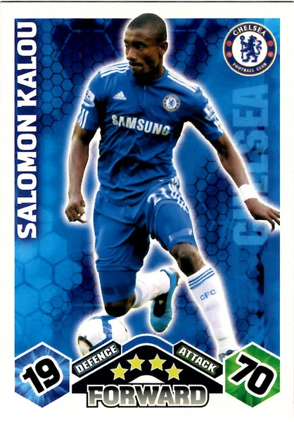 Salomon Kalou card #122 - Topps Match Attax English Premier League 2009/10