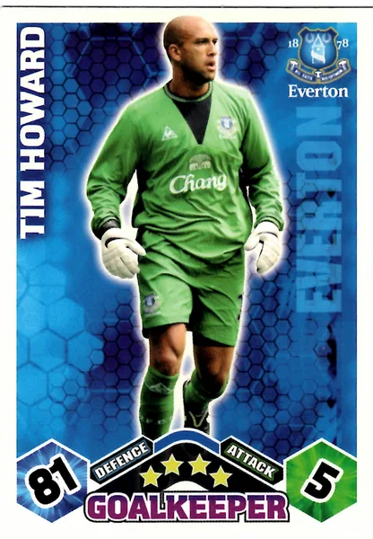 Tim Howard card #127 - Topps Match Attax English Premier League 2009/10