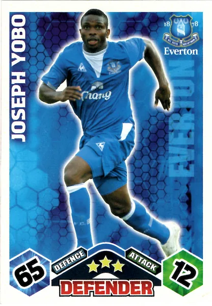 Joseph Yobo card #129 - Topps Match Attax English Premier League 2009/10