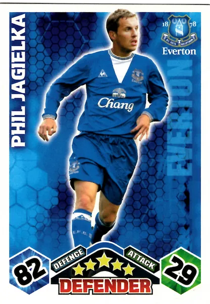 Phil Jagielka card #131 - Topps Match Attax English Premier League 2009/10
