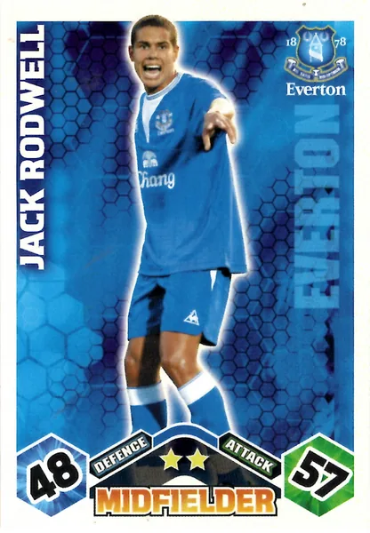 Jack Rodwell card #133 - Topps Match Attax English Premier League 2009/10