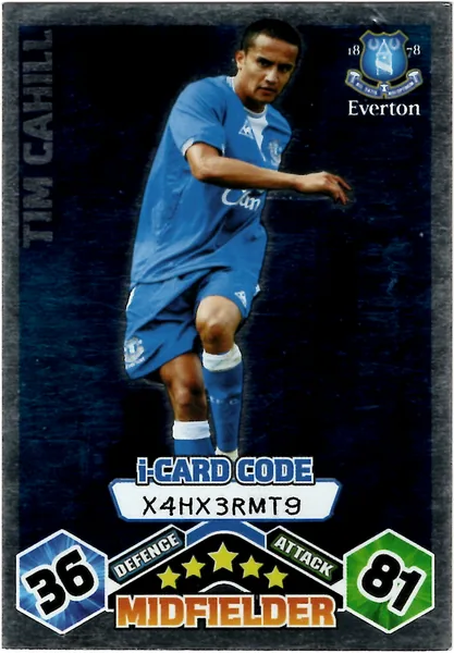 Tim Cahill card #144 - Topps Match Attax English Premier League 2009/10