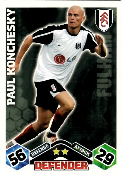Paul Konchesky card #149 - Topps Match Attax English Premier League 2009/10