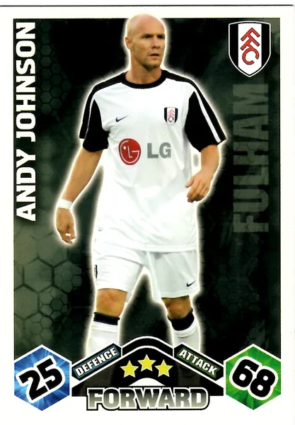 Andy Johnson card #157 - Topps Match Attax English Premier League 2009/10