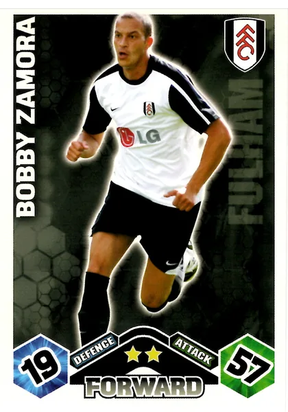 Bobby Zamora card #158 - Topps Match Attax English Premier League 2009/10