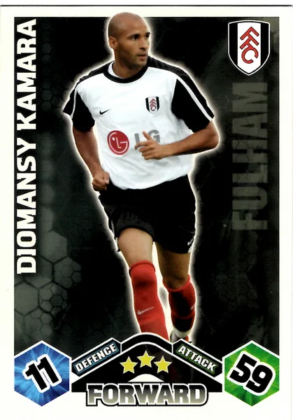 Diomansy Kamara card #159 - Topps Match Attax English Premier League 2009/10