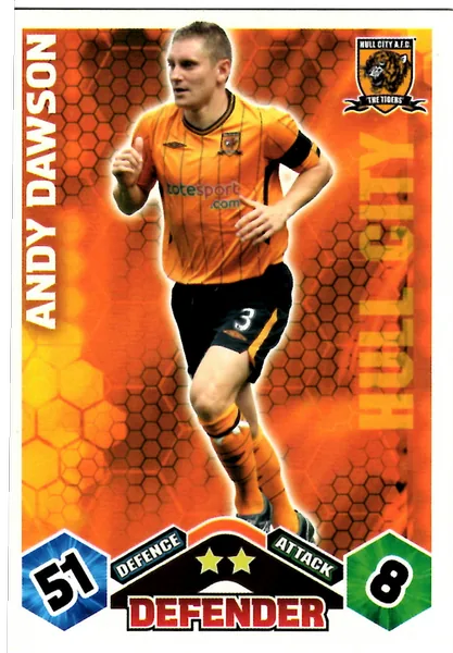 Andy Dawson card #164 - Topps Match Attax English Premier League 2009/10
