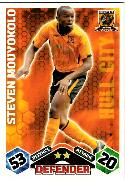 Steven Mouyokolo card #165 - Topps Match Attax English Premier League 2009/10