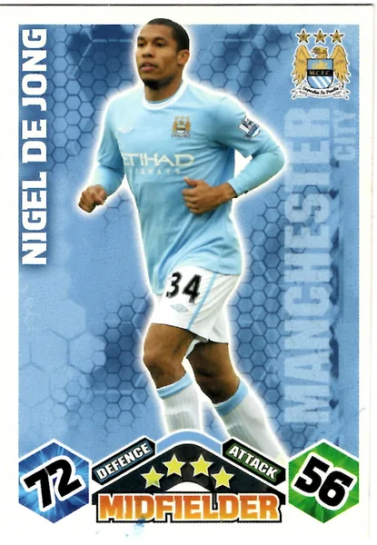 Nigel de Jong card #209 - Topps Match Attax English Premier League 2009/10