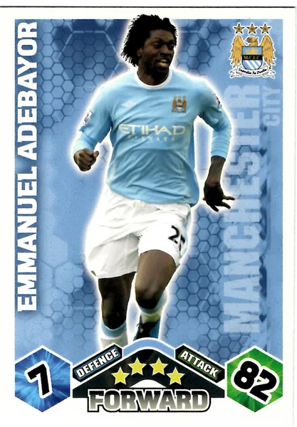 Emmanuel Adebayor card #211 - Topps Match Attax English Premier League 2009/10