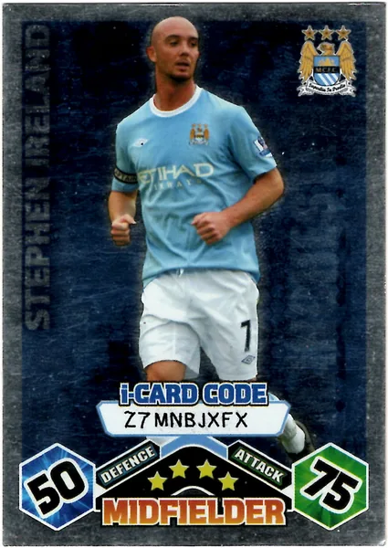 Stephen Ireland card #215 - Topps Match Attax English Premier League 2009/10