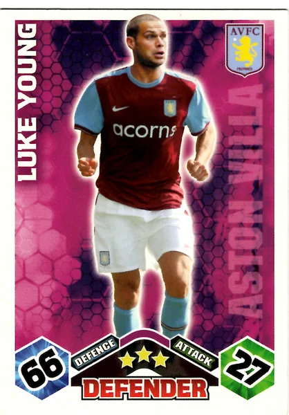 Luke Young card #22 - Topps Match Attax English Premier League 2009/10