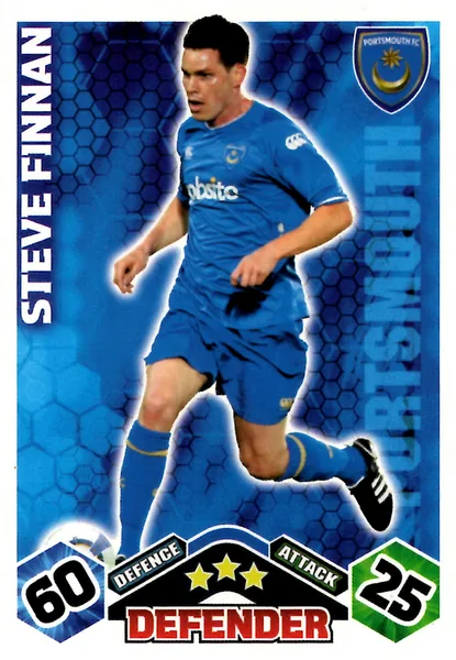 Steve Finnan card #236 - Topps Match Attax English Premier League 2009/10