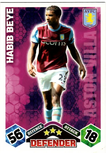 Habib Beye card #24 - Topps Match Attax English Premier League 2009/10