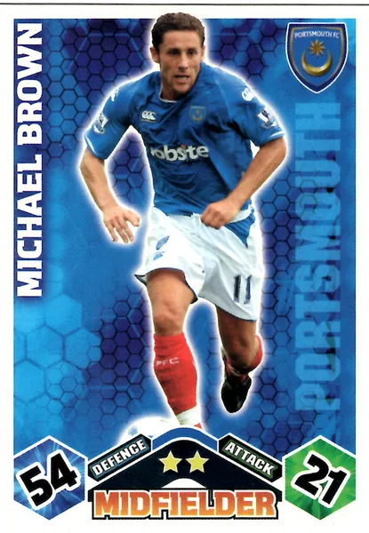 Michael Brown card #245 - Topps Match Attax English Premier League 2009/10