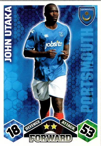 John Utaka card #249 - Topps Match Attax English Premier League 2009/10