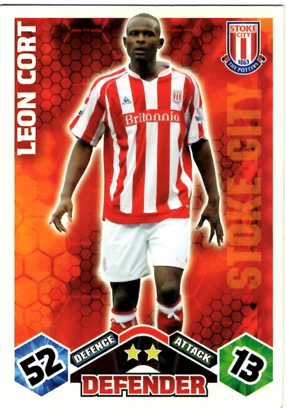 Leon Cort card #257 - Topps Match Attax English Premier League 2009/10