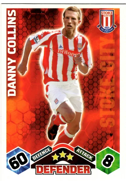 Danny Collins card #259 - Topps Match Attax English Premier League 2009/10