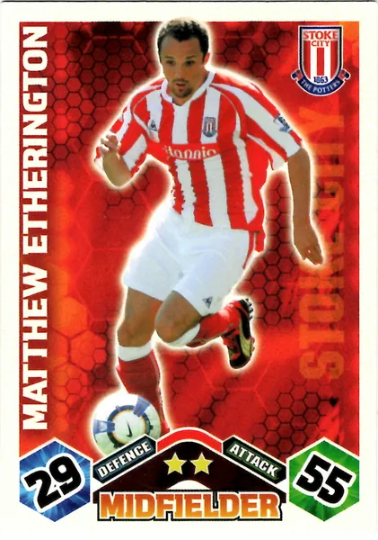 Matthew Etherington card #263 - Topps Match Attax English Premier League 2009/10