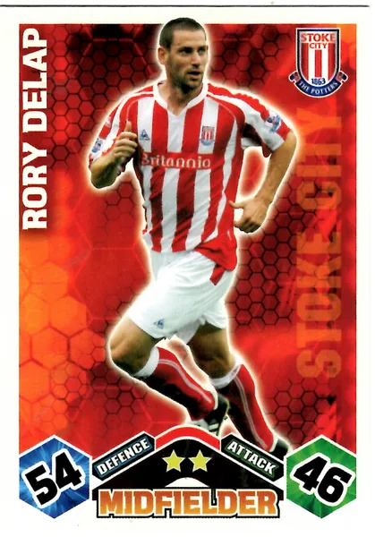Rory Delap card #264 - Topps Match Attax English Premier League 2009/10