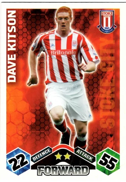 Dave Kitson card #267 - Topps Match Attax English Premier League 2009/10